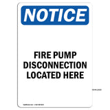 Fire Pump Disconnection Located Here