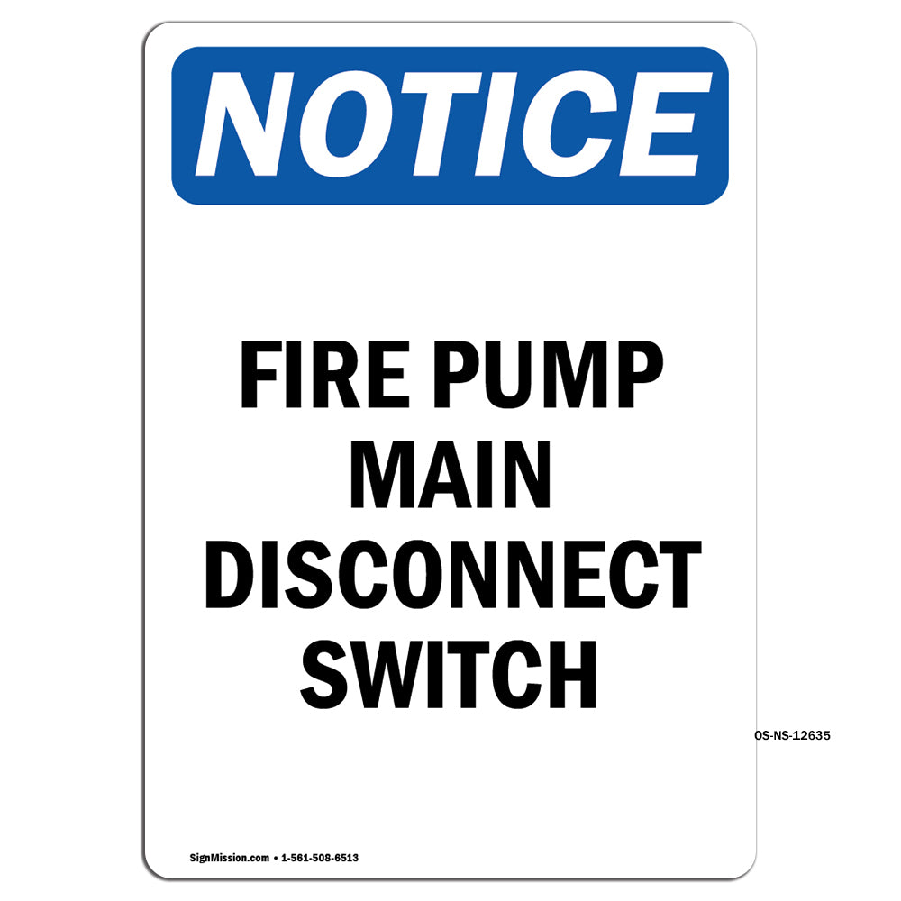 Fire Pump Main Disconnect Switch