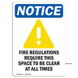 Fire Regulations Require