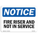 Fire Riser Not In Service