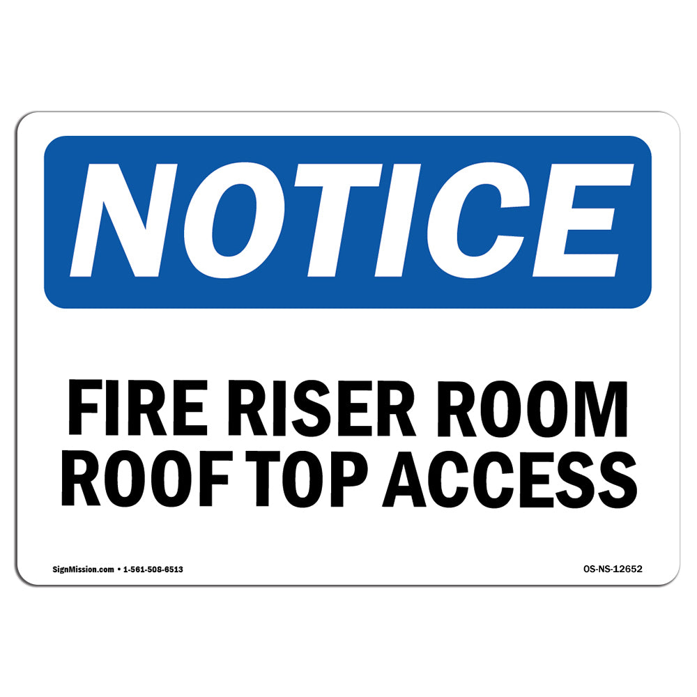 Fire Riser Room Roof Top Access