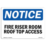 Fire Riser Room Roof Top Access