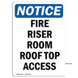 Fire Riser Room Roof Top Access