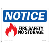 Fire Safety No Storage