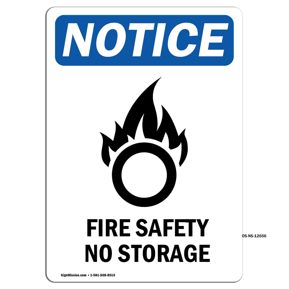Fire Safety No Storage