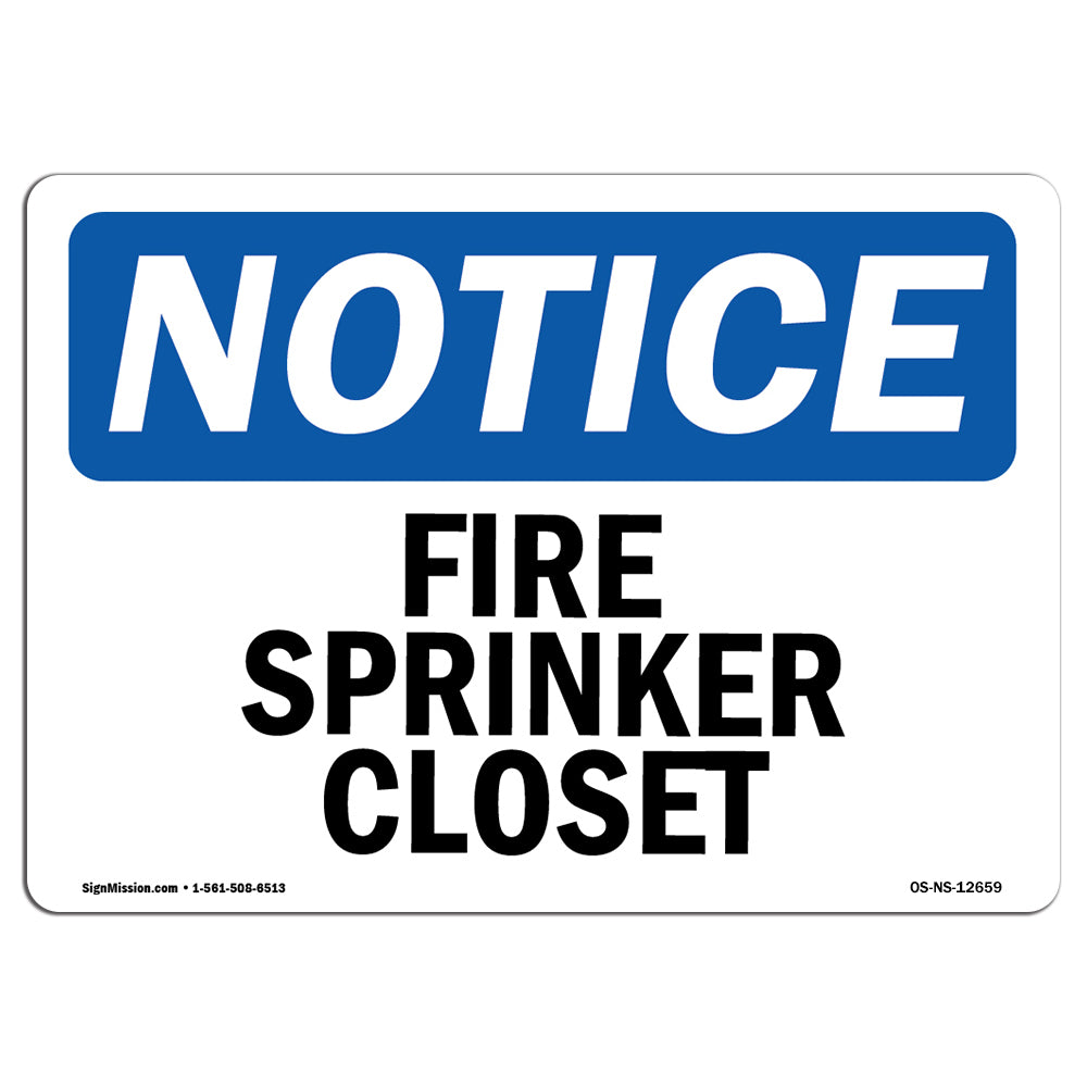 Fire Sprinkler Closet