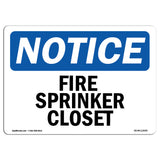 Fire Sprinkler Closet