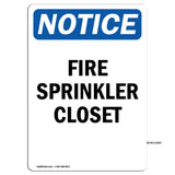 Fire Sprinkler Closet