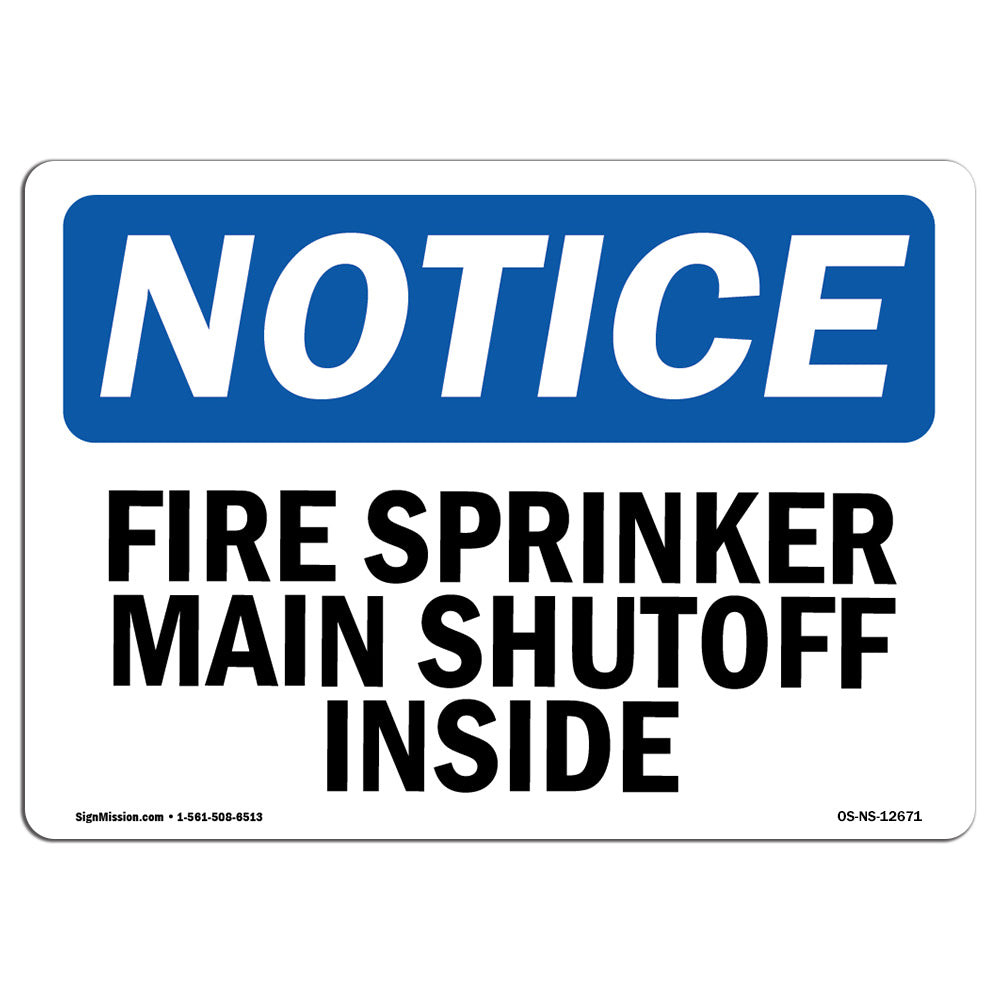 Fire Sprinkler Main Shutoff Inside