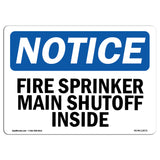 Fire Sprinkler Main Shutoff Inside