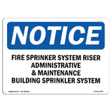 Fire Sprinkler System Riser Administrative