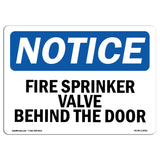 Fire Sprinkler Valve Behind Door