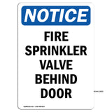 Fire Sprinkler Valve Behind Door