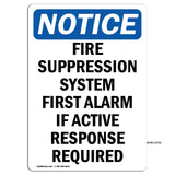 Fire Suppression System First Alarm If Active