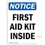 First Aid Kit Inside Sign