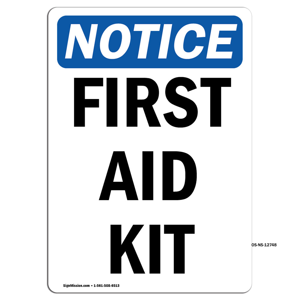 First Aid Kit Sign