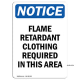 Flame Retardant Clothing Required In This Area