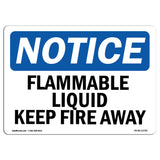 Flammable Liquid Keep Fire Away Sign