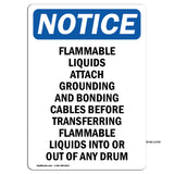 Flammable Liquids Attach Grounding And Bonding Sign