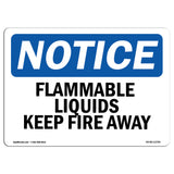 Flammable Liquids Keep Fire Away Sign