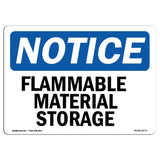 Flammable Material Storage Sign