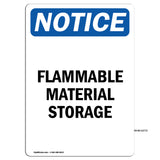 Flammable Material Storage Sign