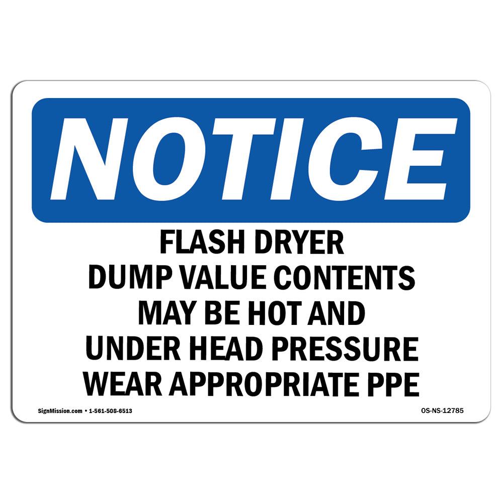 Flash Dryer Dump Valve Contents May Be Hot