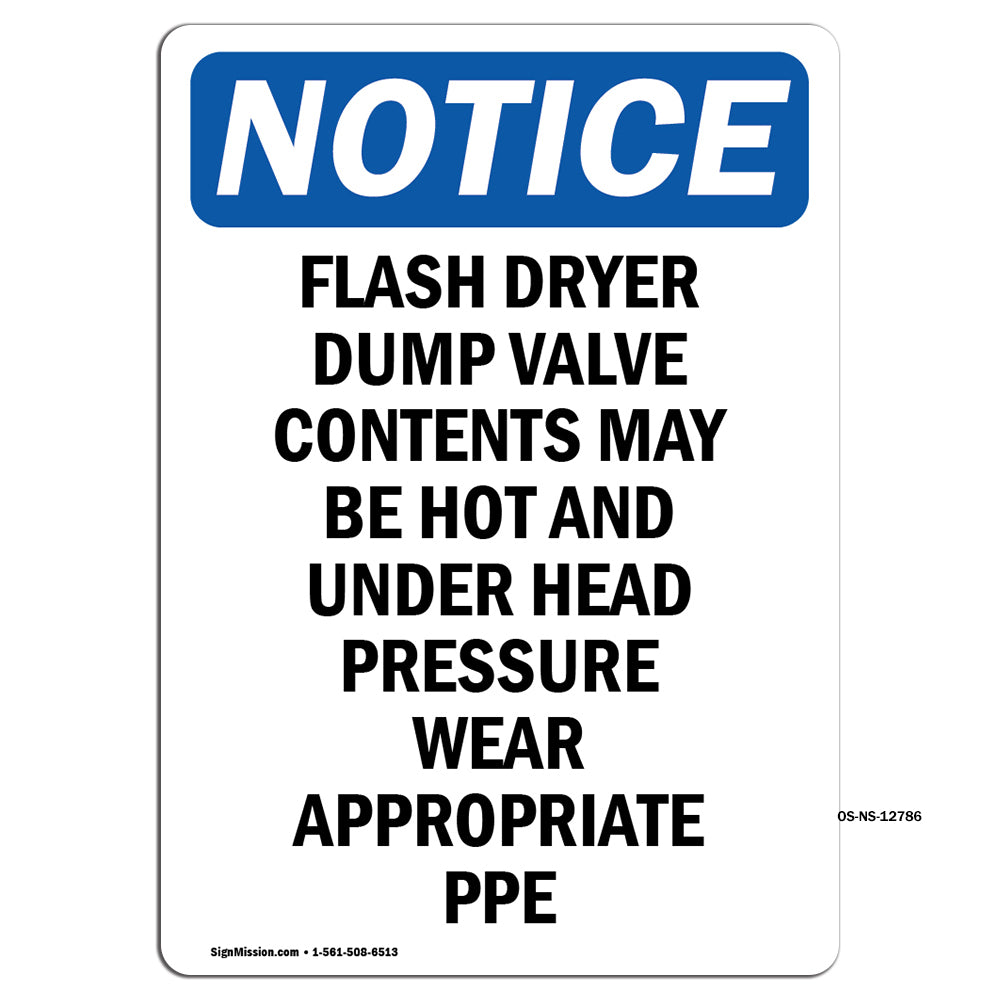 Flash Dryer Dump Valve Contents May Be Hot