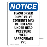 Flash Dryer Dump Valve Contents May Be Hot