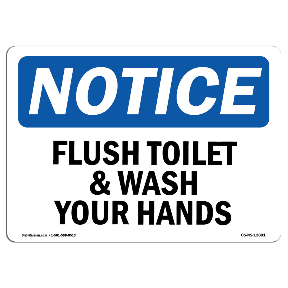 Flush Toilet And Wash Your Hands