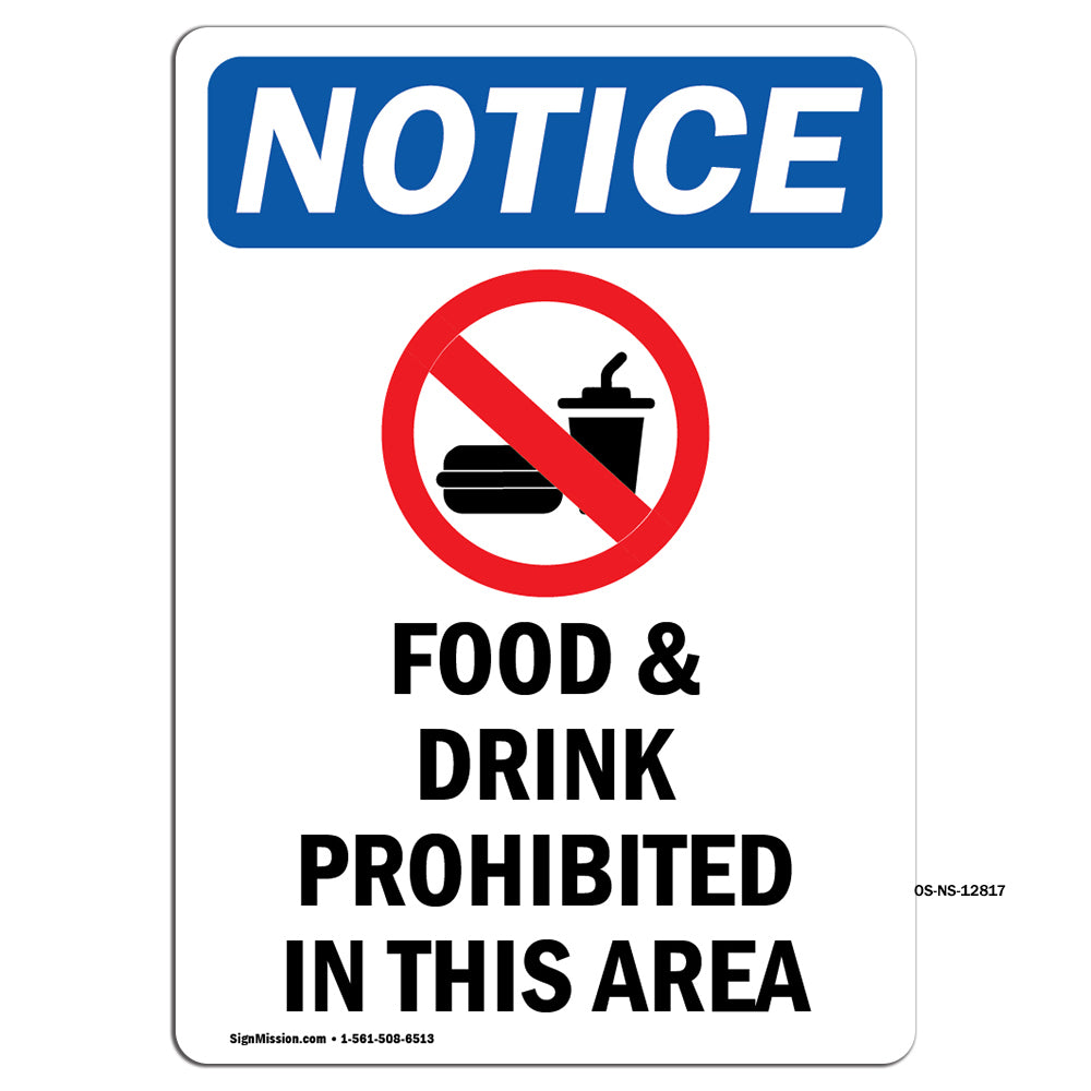 Food And Drink Prohibited