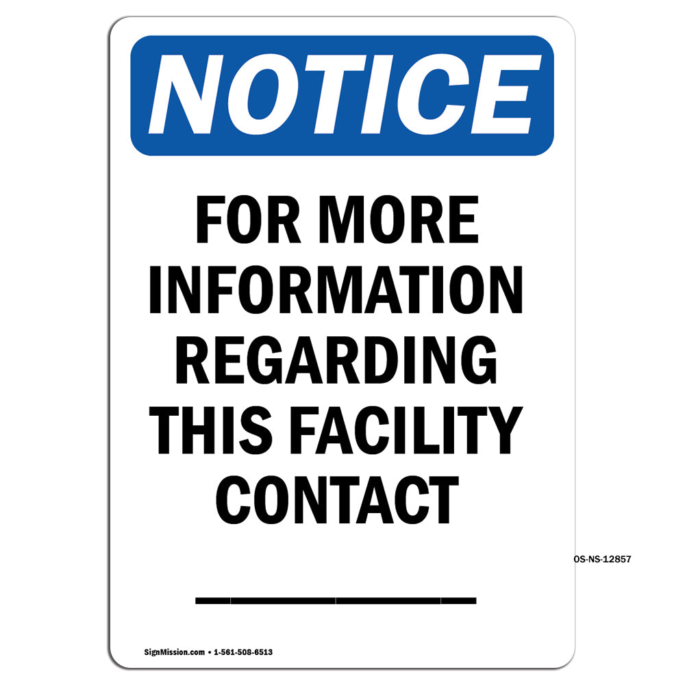 For More Information Regarding