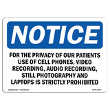 For The Privacy Of Our Patients