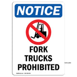 Fork Trucks Prohibited