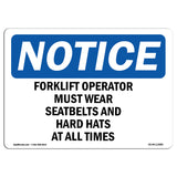 Forklift Operators Must Wear Seatbelts And