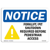 Forklift Pit Shutdown Required