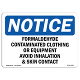 Formaldehyde Contaminated Clothing Or Equipment