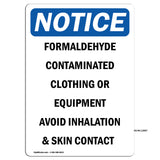 Formaldehyde Contaminated Clothing Or Equipment