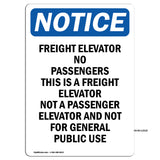 Freight Elevator No Passengers Sign
