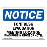 Front Desk Evacuation Meeting Location Flag