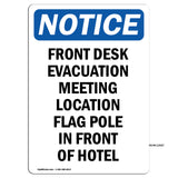 Front Desk Evacuation Meeting Location Flag