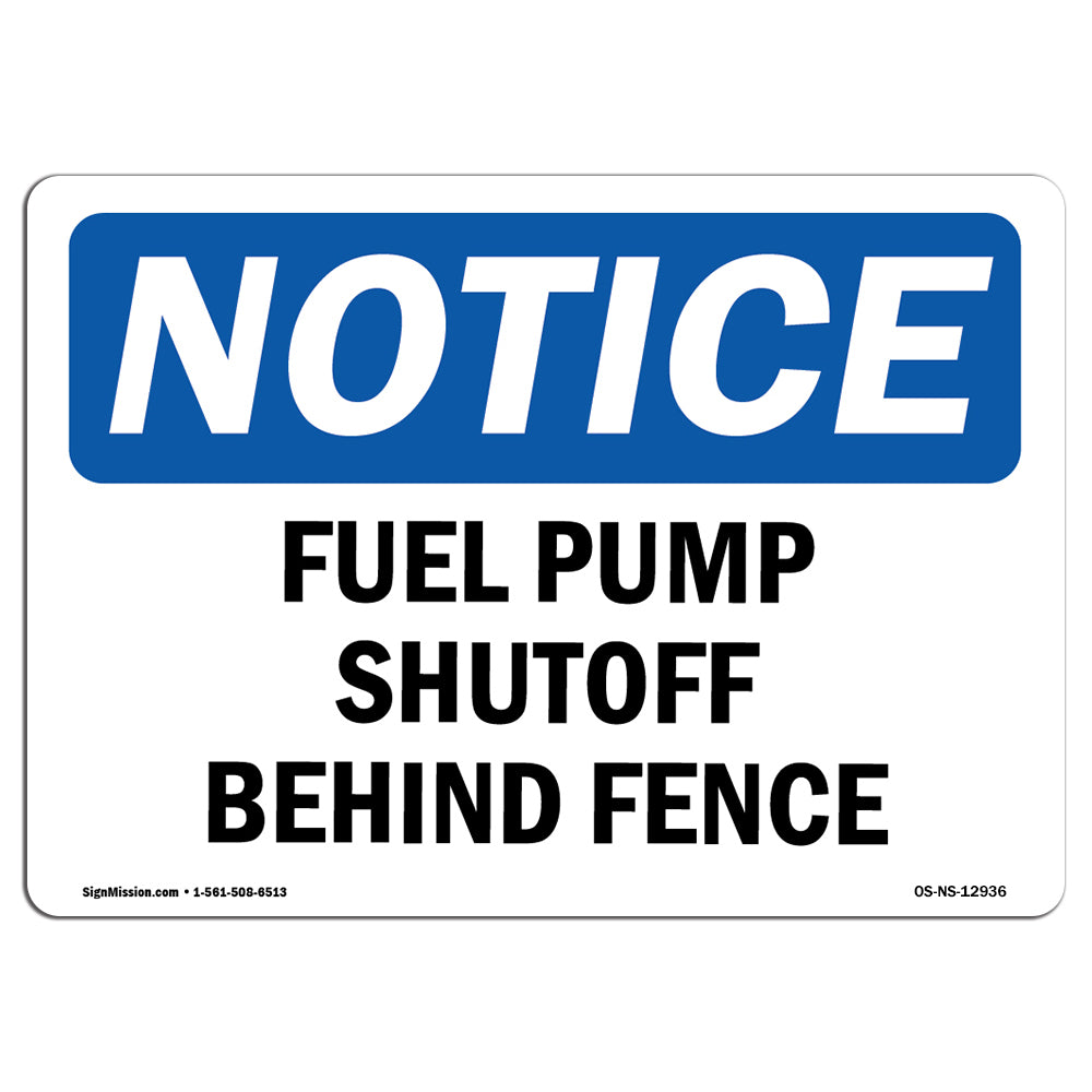 Fuel Pump Shutoff Behind Fence