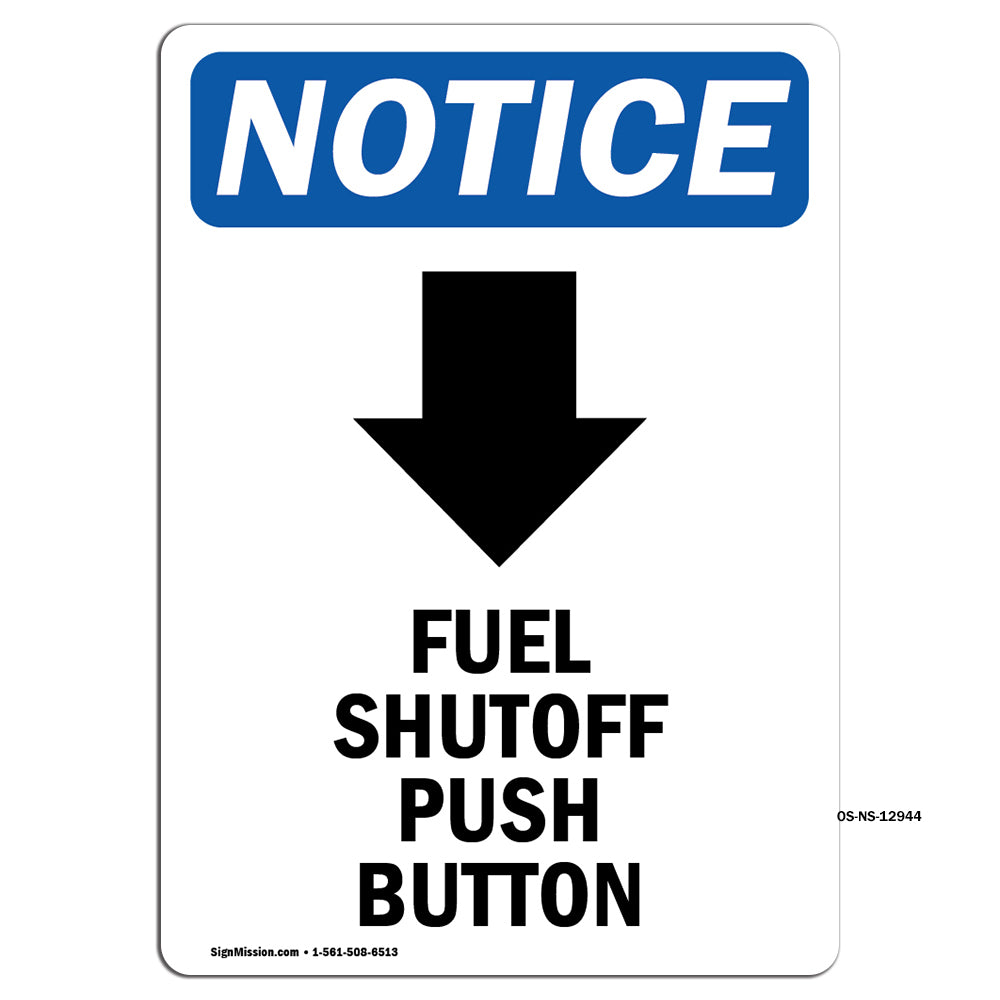 Fuel Shutoff Push Button [Down Arrow]