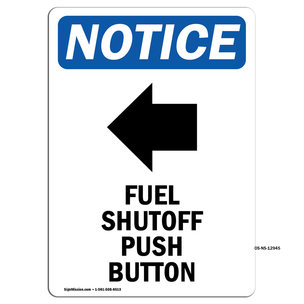 Fuel Shutoff Push Button [Left Arrow]