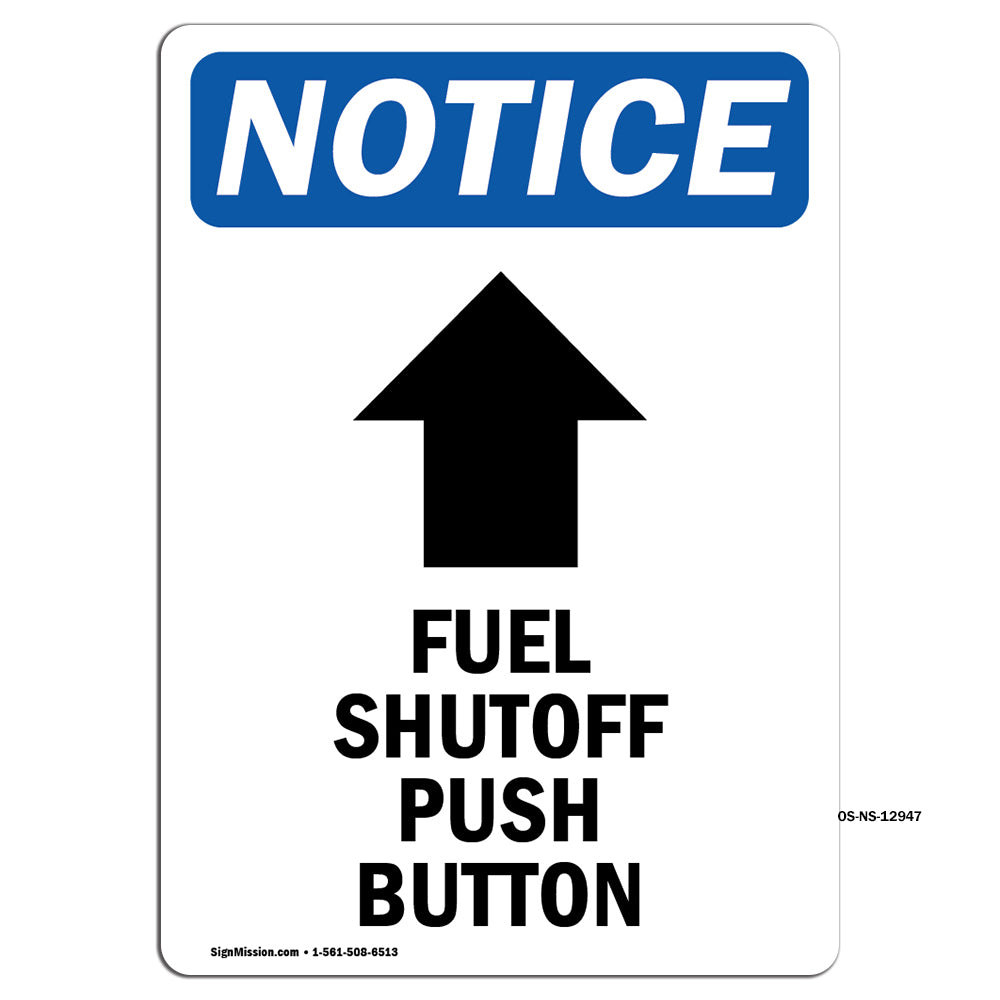 Fuel Shutoff Push Button [Up Arrow]