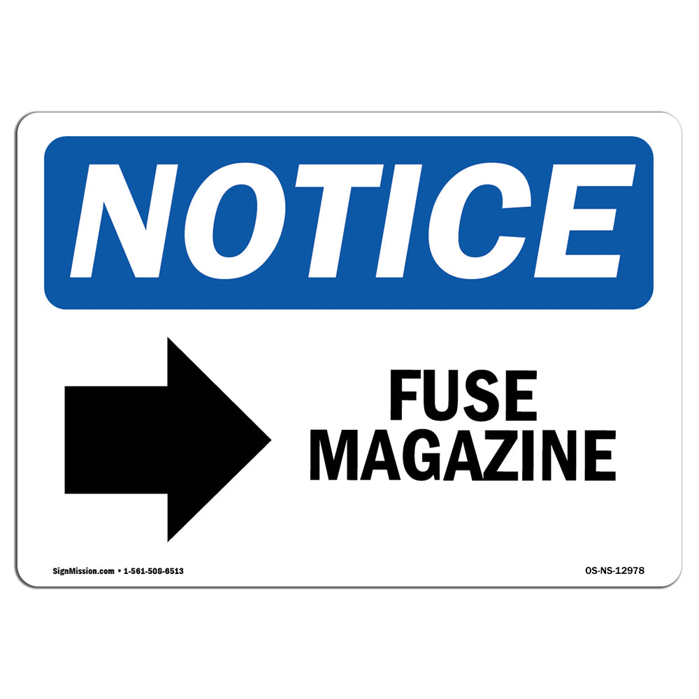 Fuse Magazine [Right Arrow] Sign With Symbol
