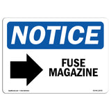 Fuse Magazine [Right Arrow] Sign With Symbol