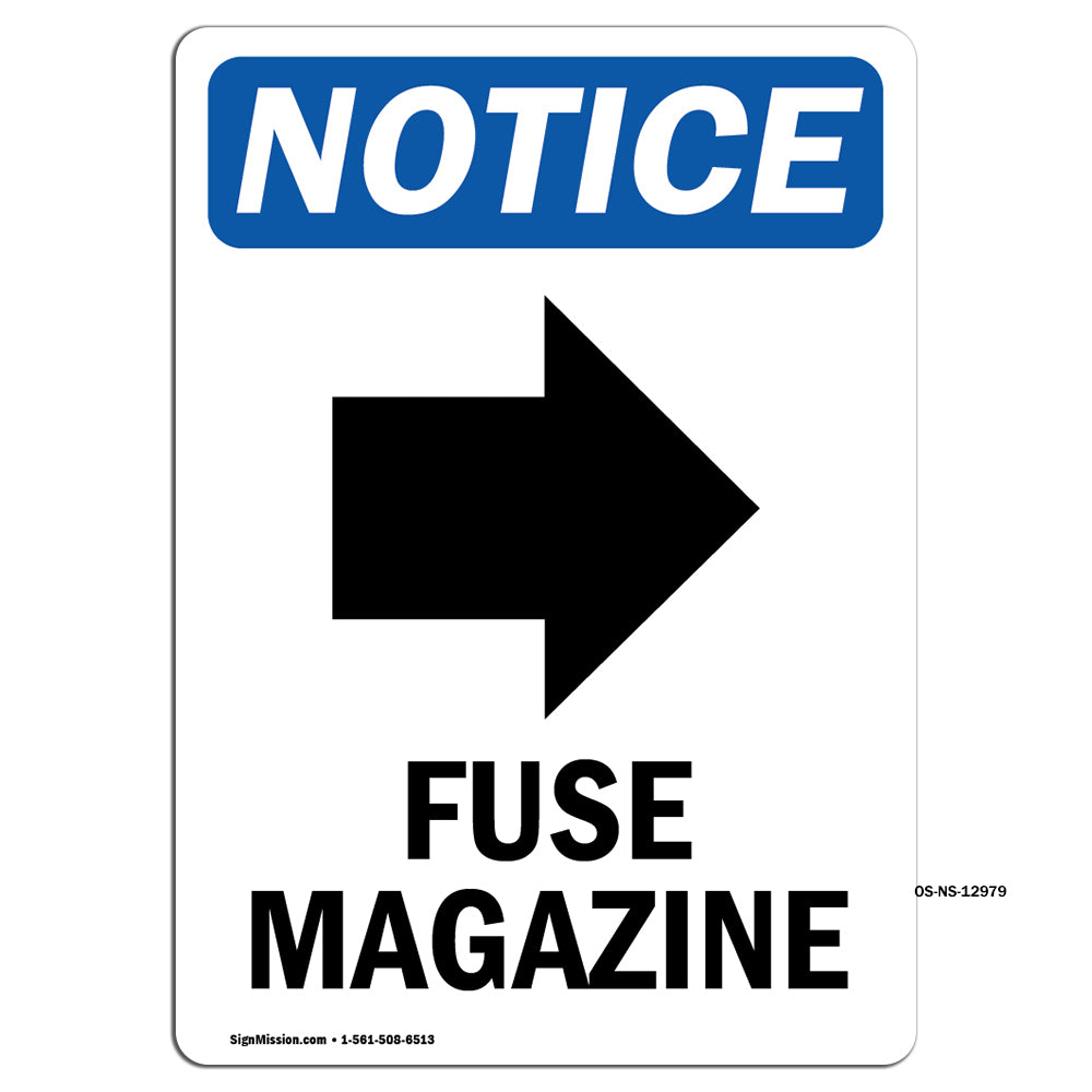 Fuse Magazine [Right Arrow] Sign With Symbol