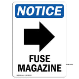 Fuse Magazine [Right Arrow] Sign With Symbol