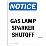 Gas Lamp Sparker Shutoff